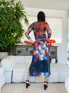 Saia Reta Jersey Paul Klee Colorido - comprar online