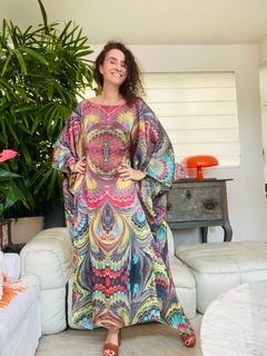 Vestido Maxi Longo Marmorizado on internet