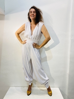 Macacão Sereia Regata Paetê Branco - buy online