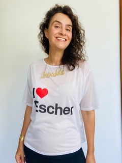 Camiseta Básica Vual de Malha I <3 Escher na internet