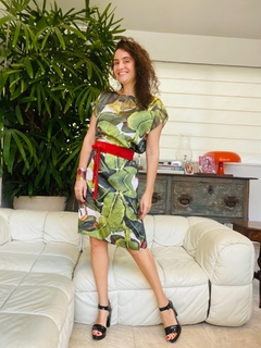 Vestido Curto Kaftan Cetim Bananeira na internet