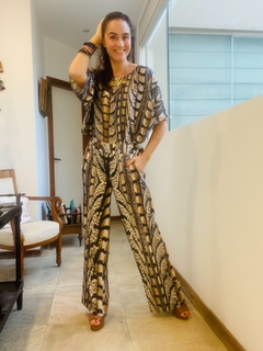Calça Reta Jersey Faisão Corrido - ALESSA