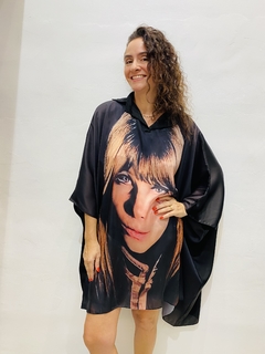 Vestido Maxi Social Curto Cetim Rita Lee - comprar online