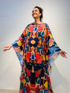 Vestido Maxi Longo Cetim Fabienne on internet
