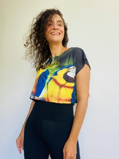 Camiseta Cropped Jersey Arara - comprar online