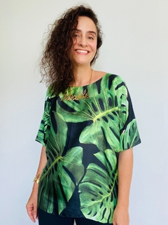 Camiseta Morcego Cetim Costela de Adão Preta - buy online