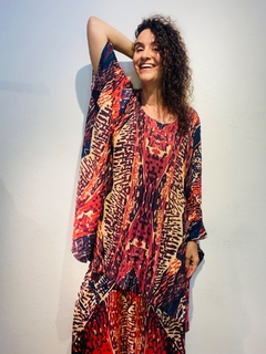 Camiseta Plissada Crepe Leque
