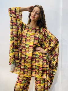 Camiseta Maxi Cetim Macarron