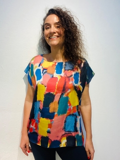 Camiseta Kaftan Cetim Fabienne on internet