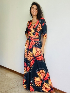 Vestido Sereia Evasê Longo Farfale Preto on internet