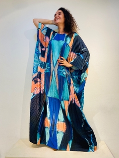 Vestido Plissado Longo Crepe Moinho Invert na internet
