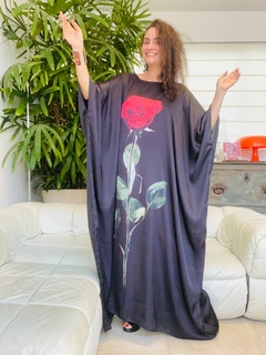 Vestido Maxi Longo Rosa Única Preto - buy online