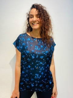 Camiseta Kaftan Cetim Zodiac Shine