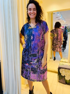 Imagem do Vestido Kaftan V Jersey Lilás