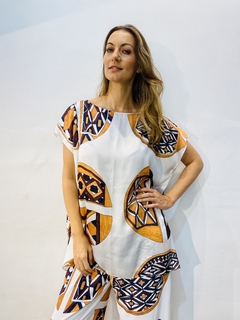 Camiseta Kaftan Cetim Indigena - comprar online