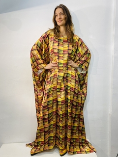 Vestido Maxi Longo Cetim Macarrom - buy online