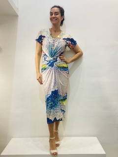 Vestido Torcido Longo Jersey Mar - buy online