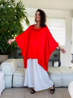 Camiseta Maxi Cetim Vermelho - comprar online