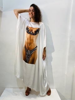 Vestido Maxi Longo Cetim Mulata - ALESSA
