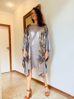 Vestido Maxi Curto Paetê Espelho - ALESSA