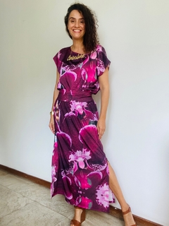 Saia Reta Jersey Orquídea Roxo