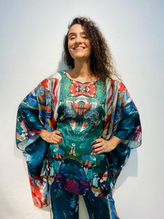 Image of Camiseta Maxi Cetim Joan Green