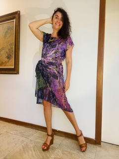 Saia Pareô Chiffon Monet Lilás - comprar online