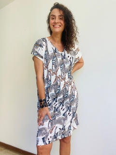 Vestido Kaftan Jersey Zebra - buy online