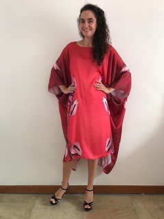 Vestido Maxi Curto Cetim Antúrio Vermelho - buy online