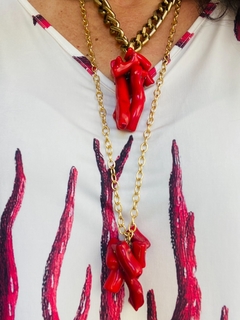 Camiseta Kaftan Jersey Coral on internet