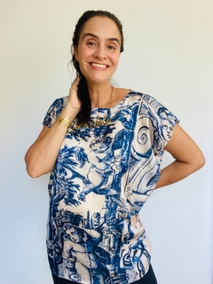 Camiseta Kaftan Cetim Anjos de Azulejos  on internet