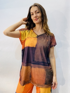 Camiseta Kaftan Jersey Quadrados - comprar online