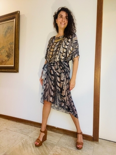 Lenço Chiffon 140x100cm Faisão Corrido - loja online