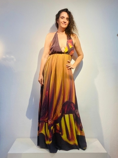 Vestido Frente Unica Seda Murano