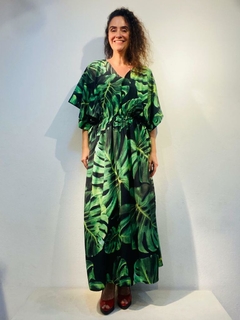 Vestido Maxi Elástico Crepe Costela de Adão