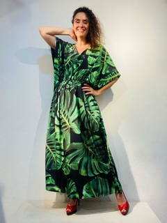 Vestido Maxi Elástico Crepe Costela de Adão on internet