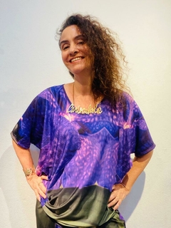 Imagem do Camiseta Morcego Jersey Orquidea Roxo