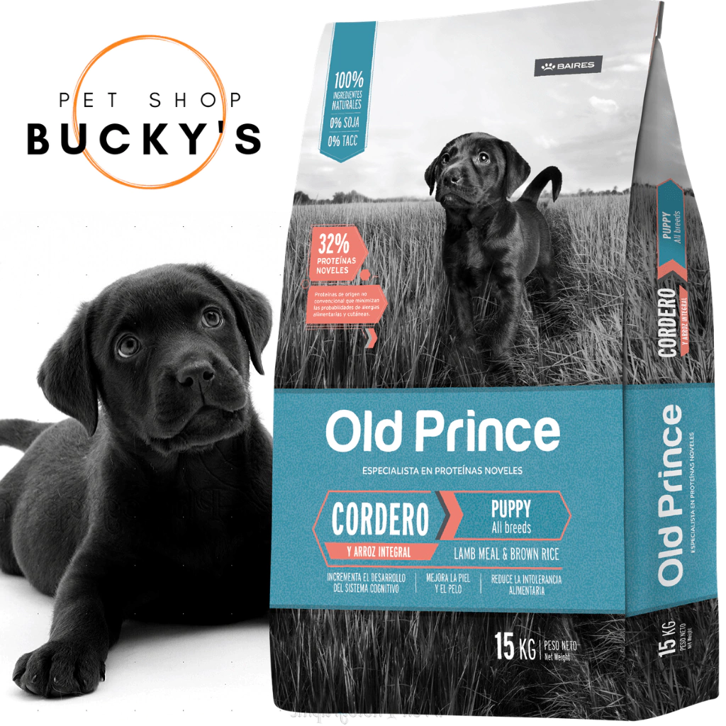 OLD PRINCE PUPPY DE CORDERO Y ARROZ INTEGRAL CON PROTEINAS NOVELES