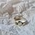 Anillo Paihuen con Esmeraldas en bruto - pisqa