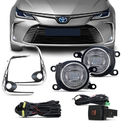 KIT FAROL DE MILHA COROLLA (2020/...) C/ BOTAO ORIGINAL