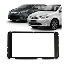 MOLDURA 7 POLEGADAS TOYOTA ETIOS/COROLLA GLI (2015) - BLACK PIANO