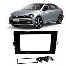 MOLDURA 2 DIN VW TCROSS / NOVO POLO/ VIRTUS 18/21 / NIVUS 2020/2021 BLACK PIANO