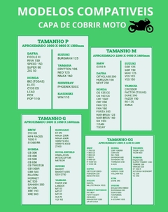 CAPA DE COBRIR MOTO - comprar online