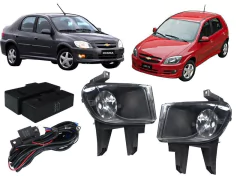 KIT FAROL DE MILHA CELTA (2012/2015) E PRISMA (2012) C/ BOTÃO ORIGINAL - comprar online