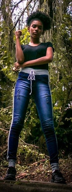Calça Jeans Legging com moletom (Fusion) | REF: LEGJ05 - Super Promoção!!! - loja online
