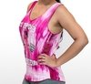 CAMISETA FITNESS REGATA VISCOLYCRA COM ESTAMPA NA FRENTE E RASGOS NAS LATERAIS | FITNESS GIRL | Ref: CRF01 - Promoção !!!