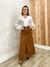 SAIA MIDI JEANS MARROM - loja online