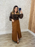 SAIA MIDI JEANS MARROM - comprar online