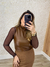 BLUSA GOLA ALTA COURO PU - Barbara Favaro