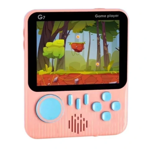 CONSOLA DE VIDEO JUEGO SUONO G7 (GAM0122ROS) 600 JUEGOS ROSA LCD DE 3.5″